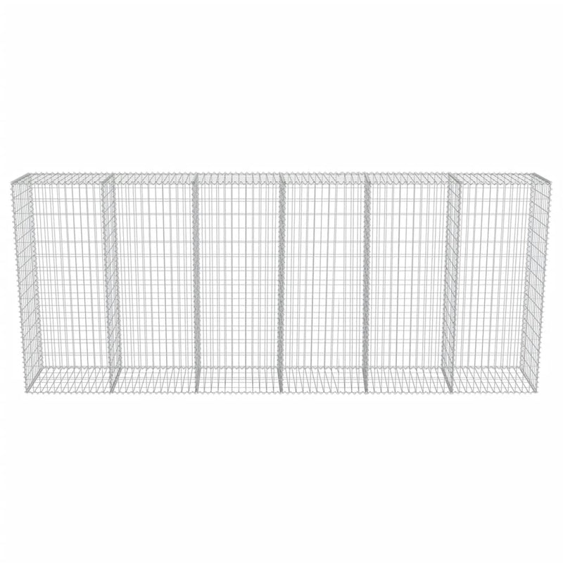 Gabion med topp- og bunnlokk galvanisert stål 300x50x150 cm