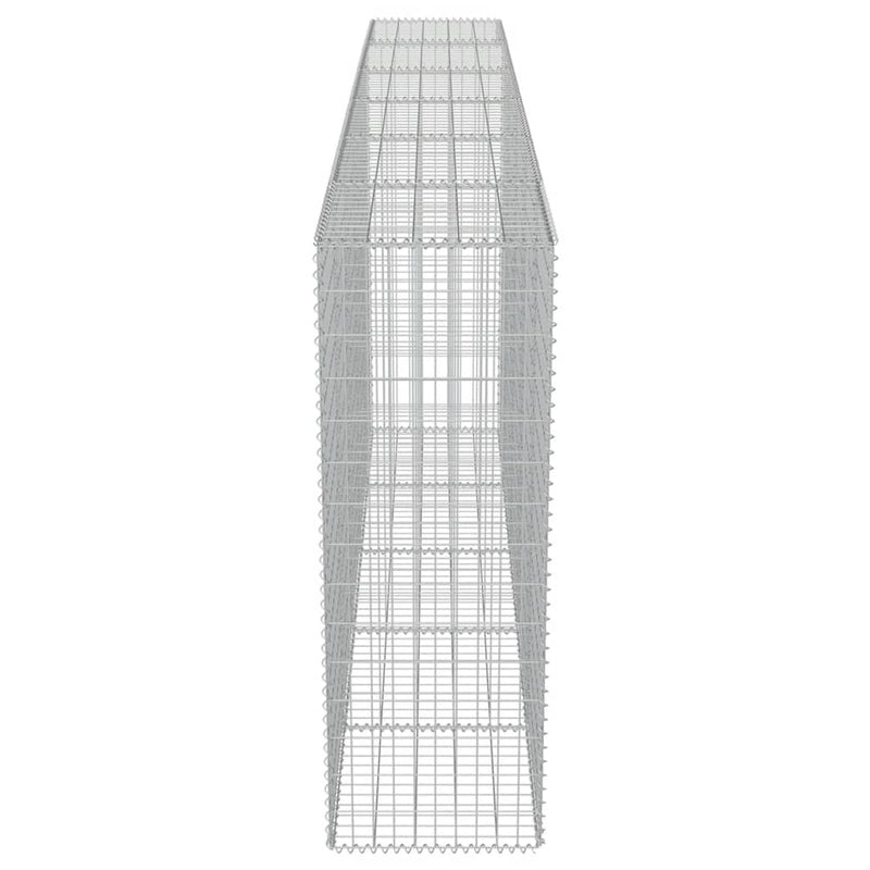 Gabion med topp- og bunnlokk galvanisert stål 300x50x150 cm