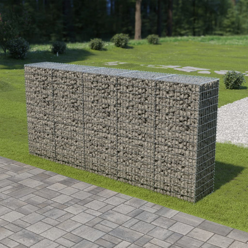 Gabion med topp- og bunnlokk galvanisert stål 300x50x150 cm