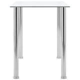 Spisebord gjennomsiktig 120x60x75 cm herdet glass