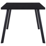 Spisebord svart 160x80x75 cm herdet glass