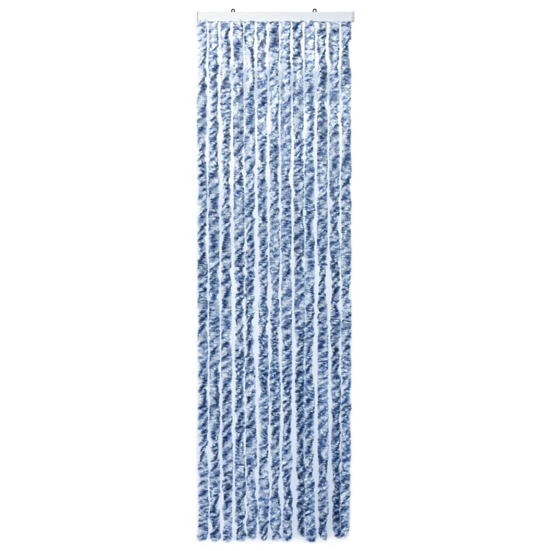 Insektgardin 56x185 cm blå, hvit og sølv