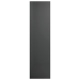 Bokhylle/TV-benk grå høyglans 36x30x114 cm sponplate