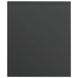 Bokhylle/TV-benk grå høyglans 36x30x114 cm sponplate