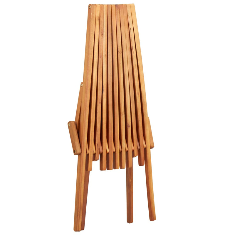 Sammenleggbar stol i heltre akasie