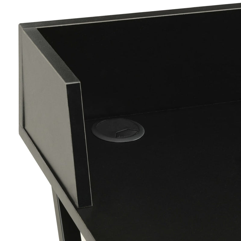 Skrivebord svart 80x50x84 cm