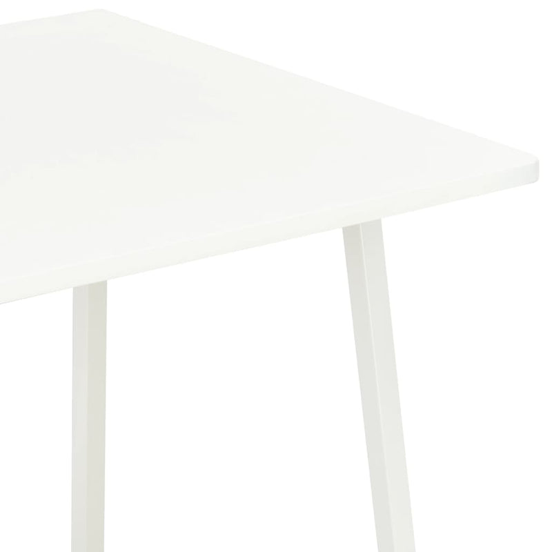 Skrivebord med hylleenhet hvit 102x50x117 cm