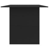 Spisebord svart 180x90x76 cm sponplate