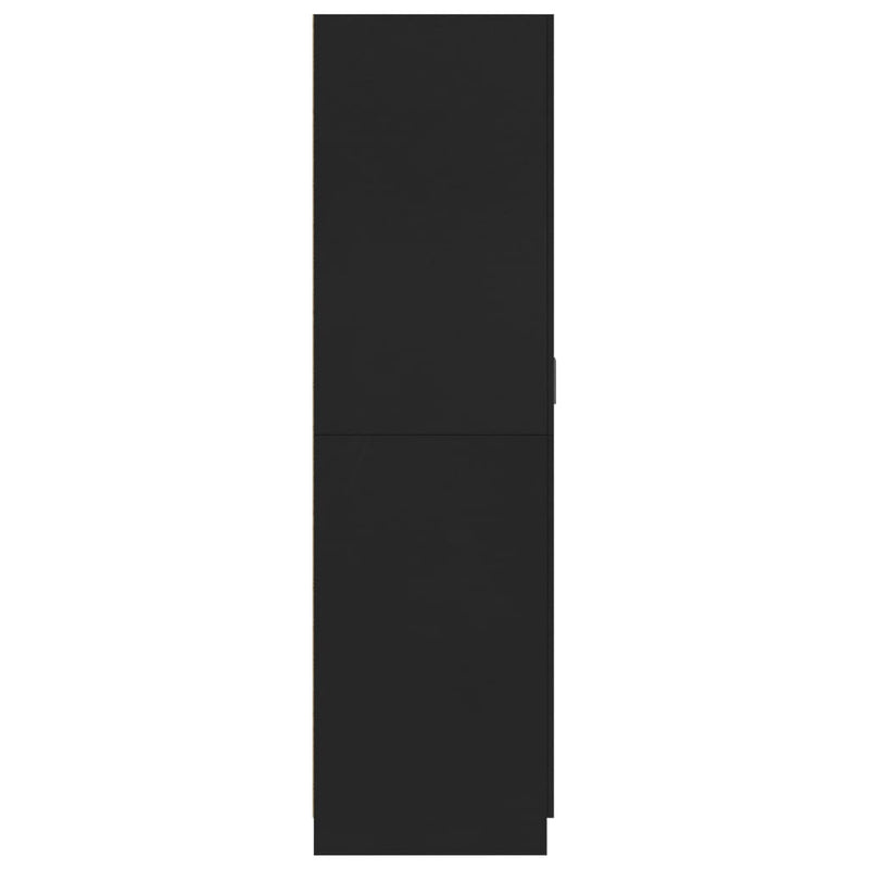 Garderobe svart 80x52x180 cm sponplate