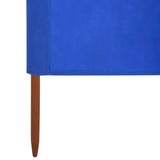 Vindskjermer 3 paneler stoff 400x160 cm asurblå