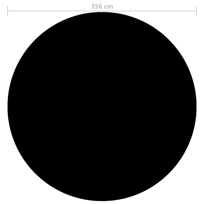 Bassengtrekk svart 356 cm PE