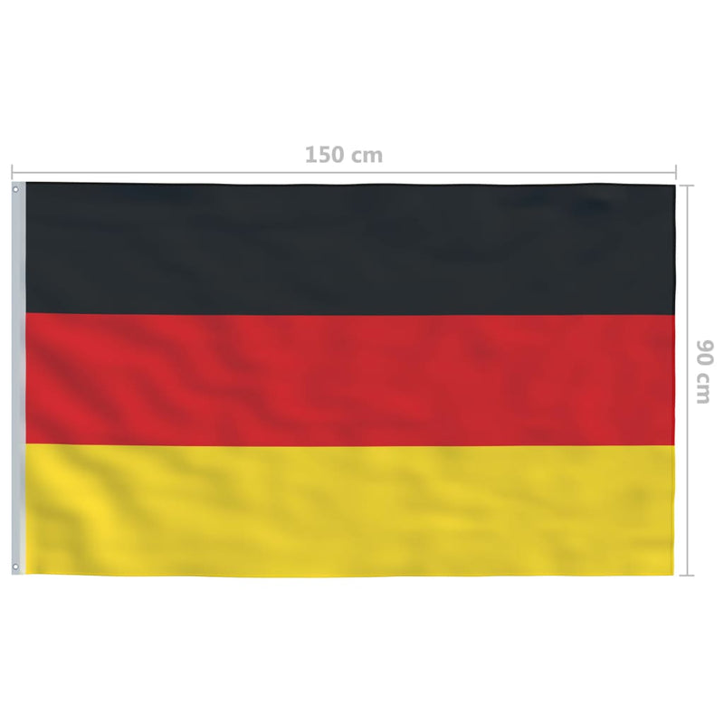 Tysk flagg 90x150 cm