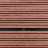Utendørs dusjbrett WPC rustfritt stål 80x62 cm brun