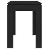 Spisebord svart 120x60x76 cm sponplate