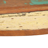 Rund bordplate 70 cm 15-16 mm gjenvunnet heltre