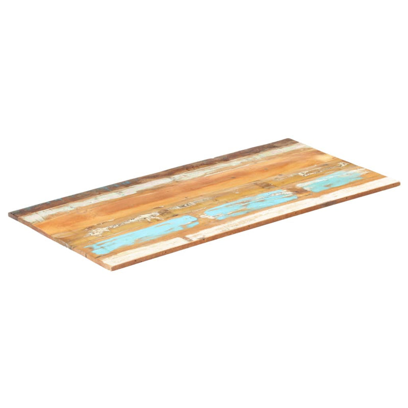 Rektangulær bordplate 60x100 cm 15-16 mm gjenvunnet heltre