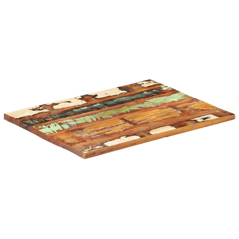 Rektangulær bordplate 60x90 cm 25-27 mm gjenvunnet heltre
