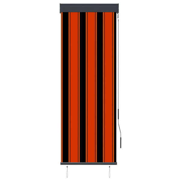 Utendørs rullegardin 60x250 cm oransje og brun