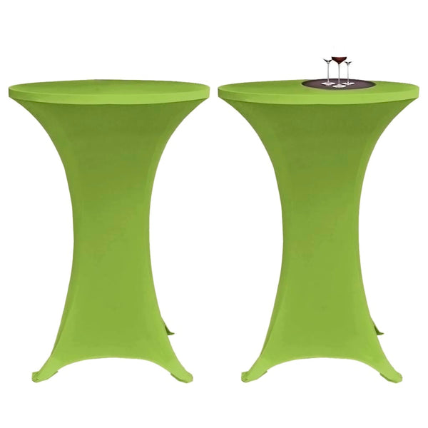 Elastisk bordduk 4 stk 60 cm grønn
