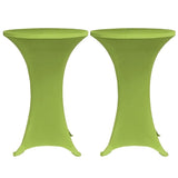 Elastisk bordduk 4 stk 70 cm grønn