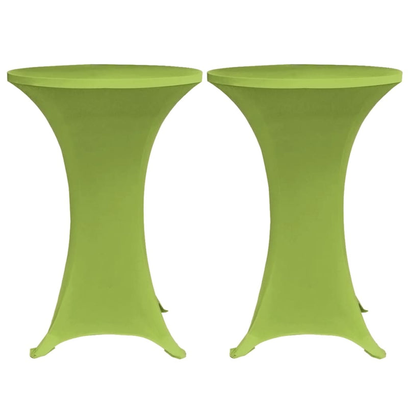 Elastisk bordduk 4 stk 70 cm grønn