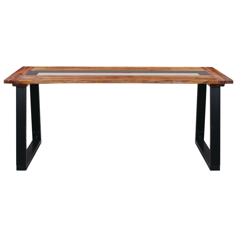Spisebord 180x90x75 cm heltre akasie og glass