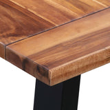 Spisebord 180x90x75 cm heltre akasie og glass