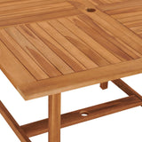 Hagebord 120x120x75 cm heltre teak