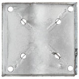 Jordspyd 6 stk sølv 14x14x91 cm galvanisert stål