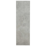 Bokhylle betonggrå 98x30x98 cm sponplate