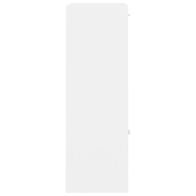 Oppbevaringsskap hvit 60x29,5x90 cm sponplate