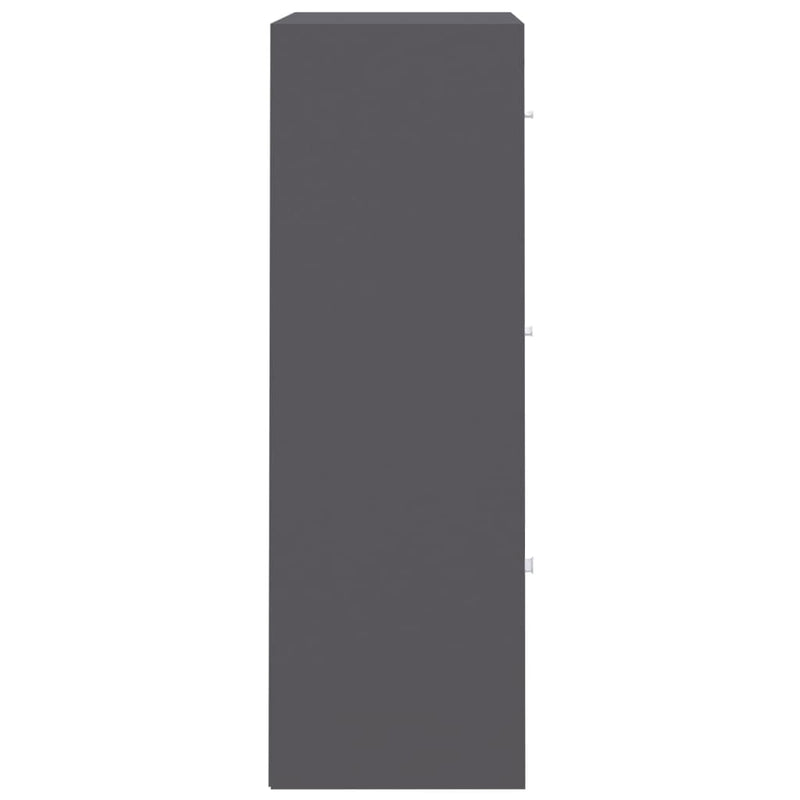 Oppbevaringsskap grå 60x29,5x90 cm sponplate