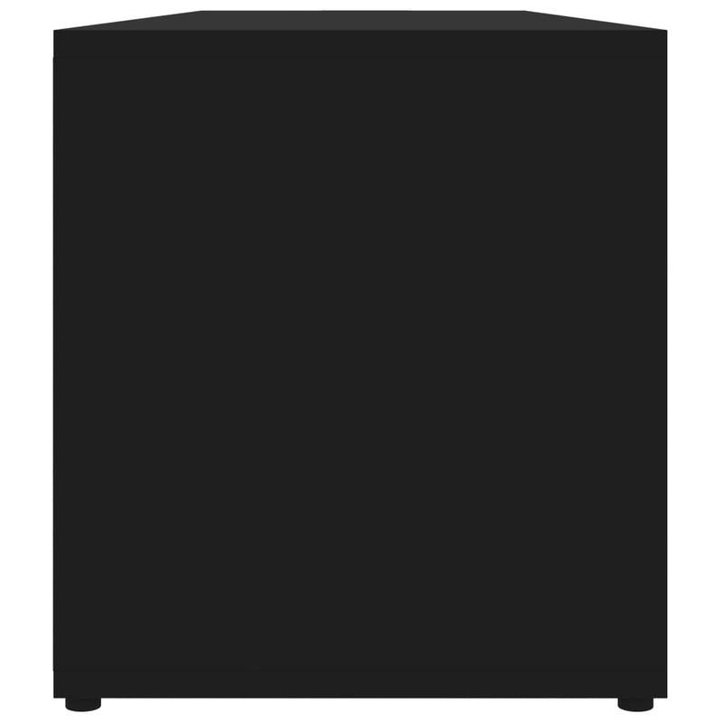 TV-benk svart 120x34x37 cm sponplate