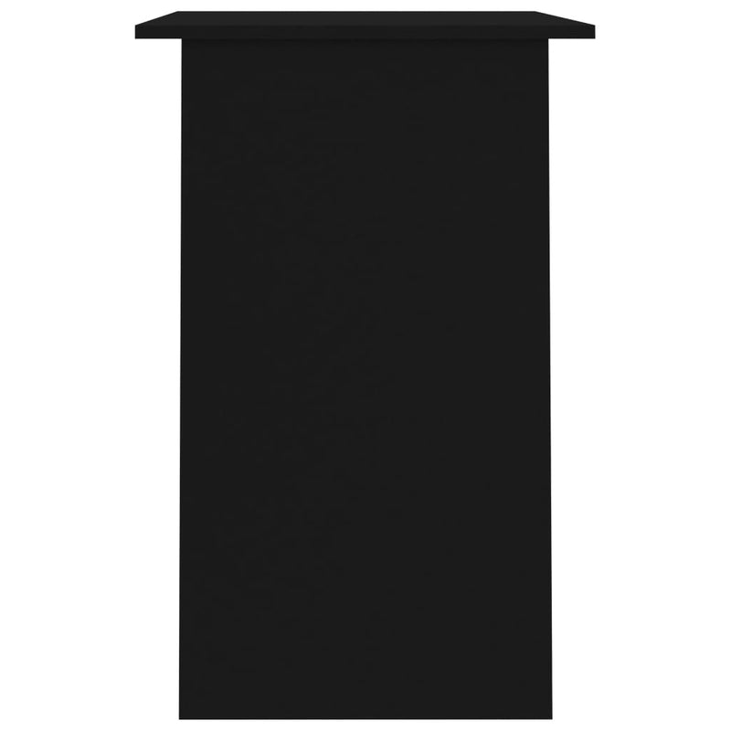 Skrivebord svart 90x50x74 cm sponplate