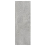 Bokhylle betonggrå 67x24x161 cm sponplate
