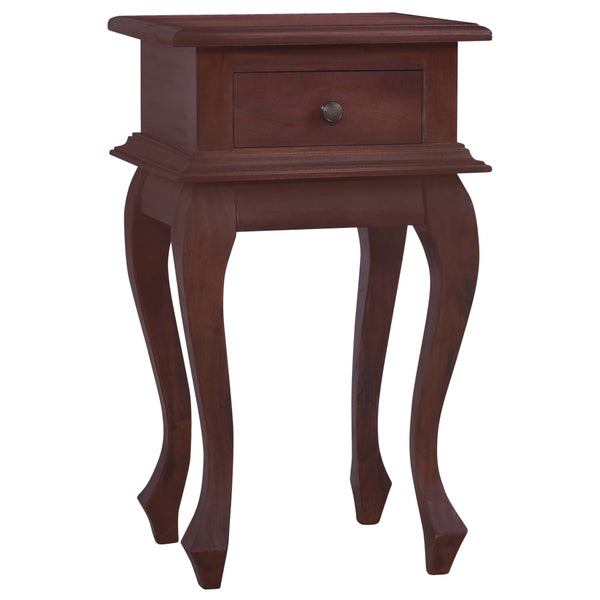 Nattbord klassisk brun 35x30x60 cm heltre mahogni