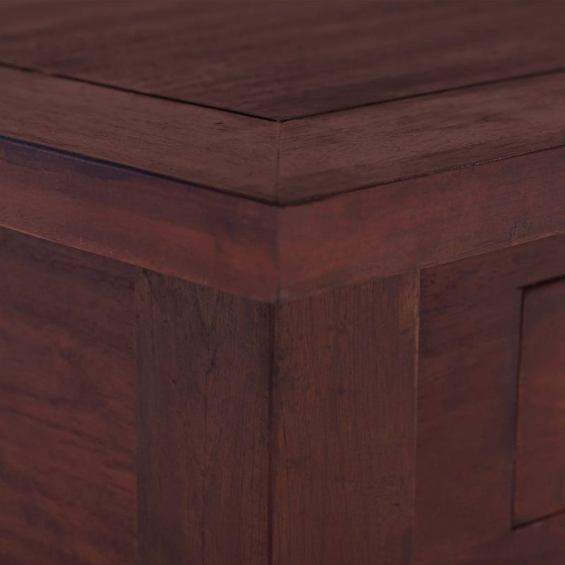 Salongbord klassisk brun 68x68x30 cm heltre mahogni