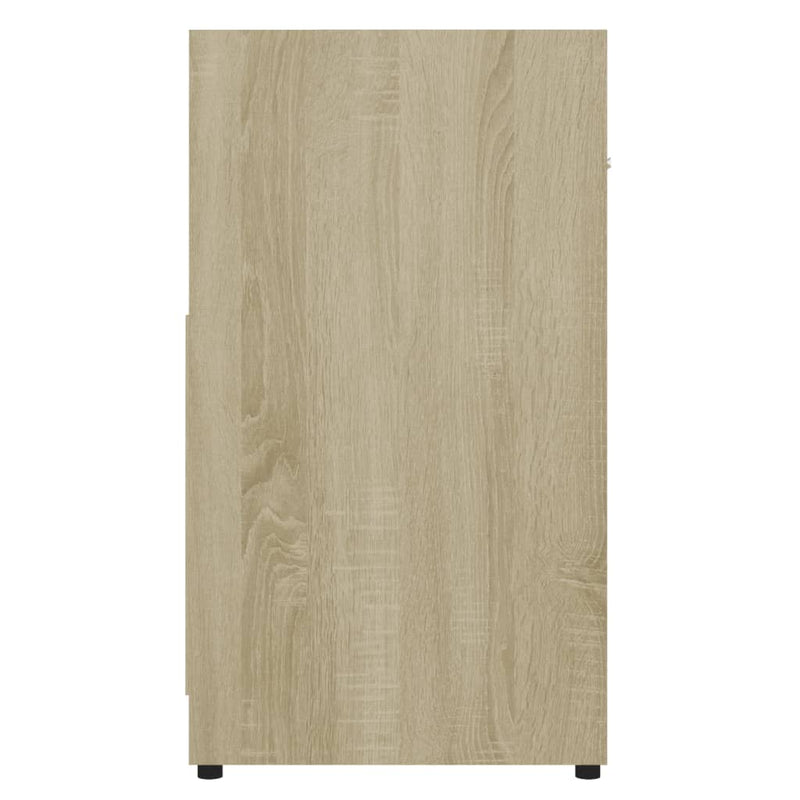 Baderomsskap sonoma eik 60x33x61 cm sponplate