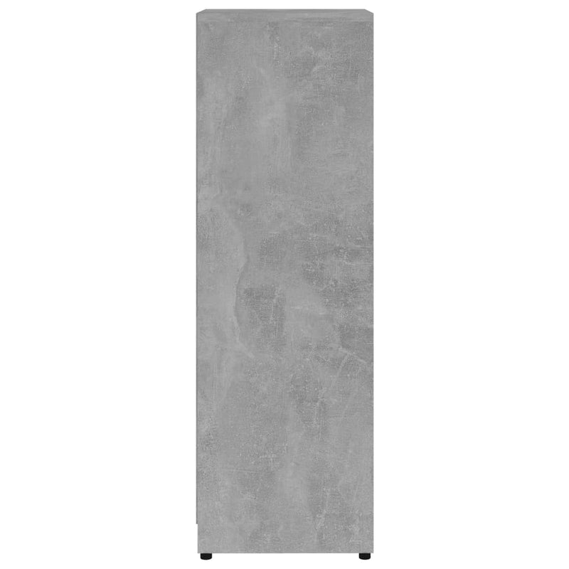 Baderomsskap betonggrå 30x30x95 cm sponplate