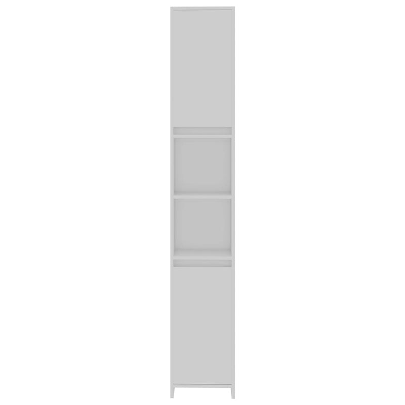 Baderomsskap hvit 30x30x183,5 cm sponplate