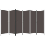 Romdeler med 6 paneler antrasitt 300x180 cm