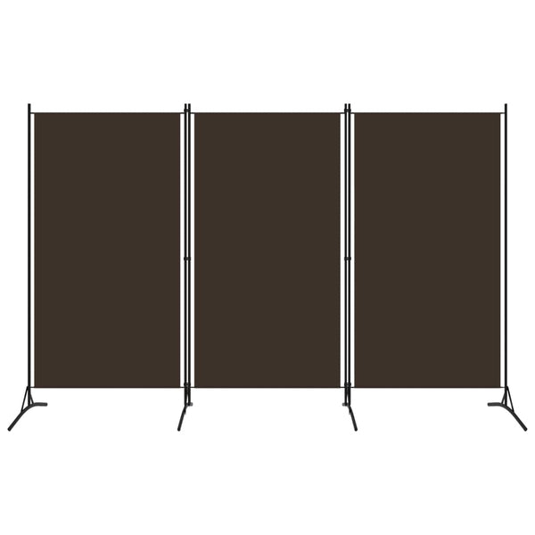 Romdeler 3 paneler brun 260x180 cm