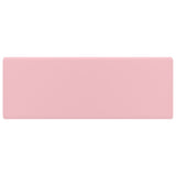 Luksuriøs servant overløp firkantet matt rosa 41x41 cm keramisk