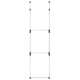 Teleskopisk garderobesystem med stenger aluminium