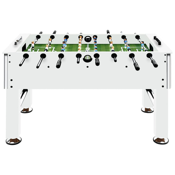 Fotballbord stål 60 kg 140x74,5x87,5 cm hvit