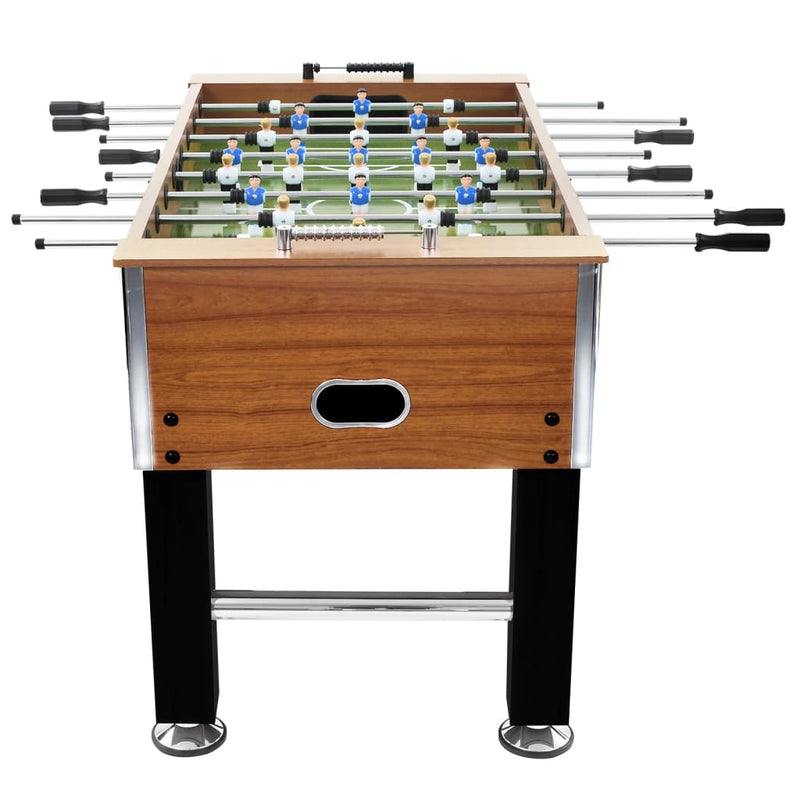 Fotballbord stål 60 kg 140x74,5x87,5 cm lysebrun og svart