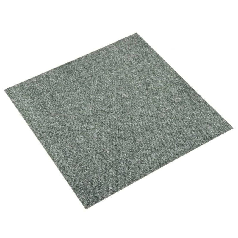 Teppefliser gulv 20 stk 5 m² 50x50 cm grønn