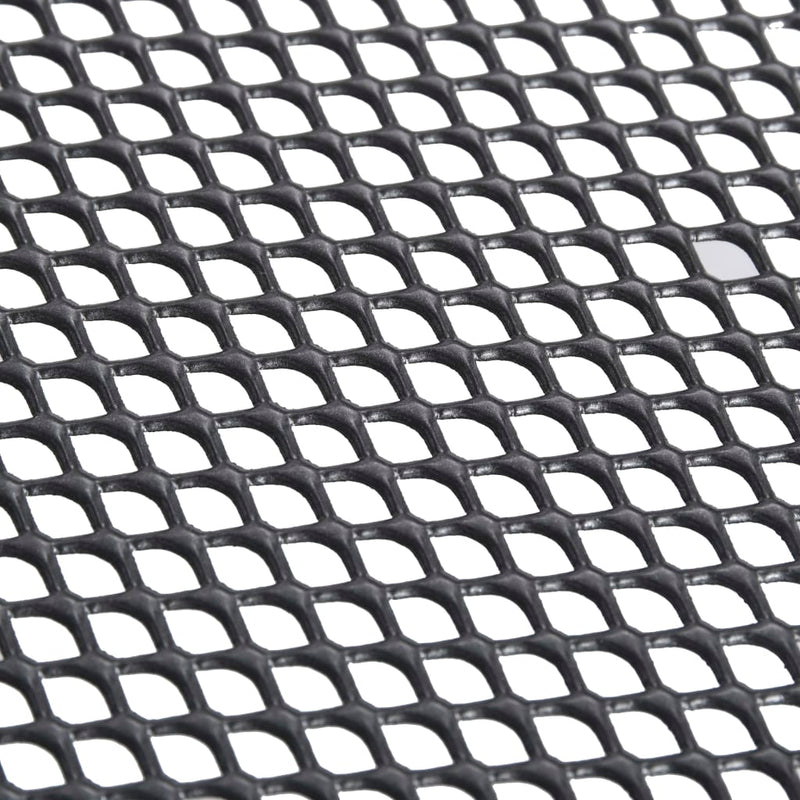 Sammenleggbart bord netting 80x80x72 cm stål antrasitt