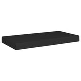 Flytende vegghyller 4 stk svart 50x23x3,8 cm MDF