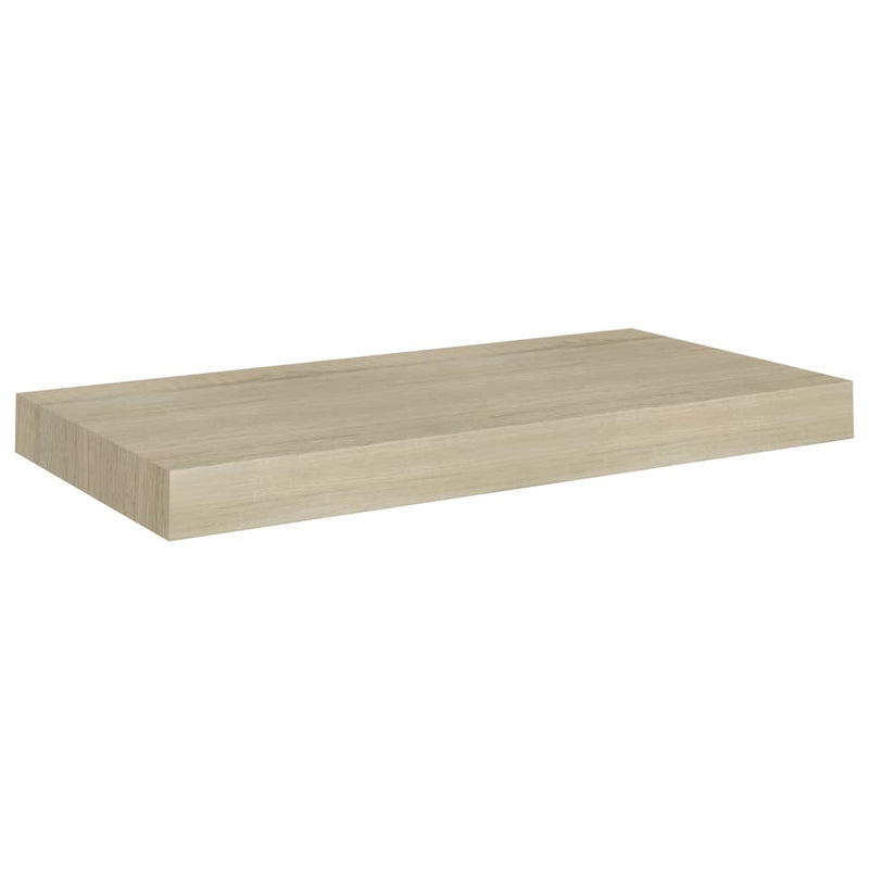 Flytende vegghyller 4 stk eik 50x23x3,8 cm MDF